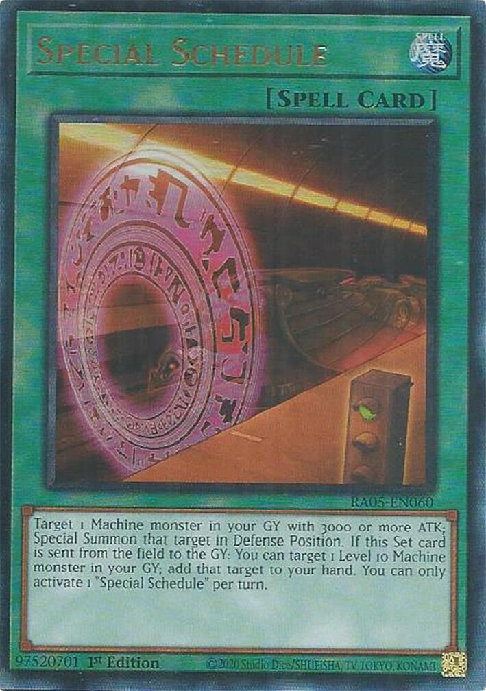 Special Schedule (Ultimate Rare) [RA05-EN060] Ultimate Rare | Chromatic Games