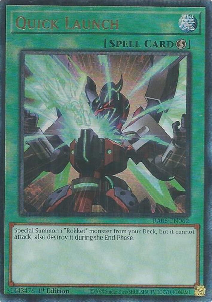 Quick Launch (Ultimate Rare) [RA05-EN062] Ultimate Rare | Chromatic Games