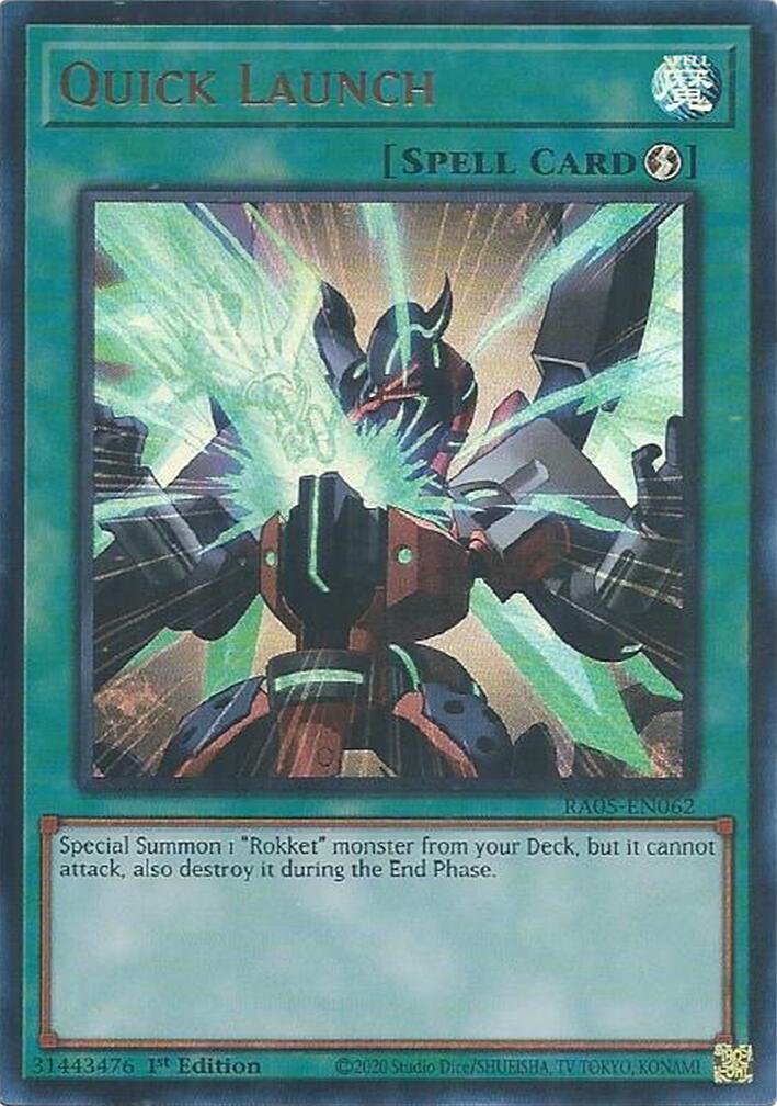 Quick Launch (Ultra Rare) [RA05-EN062] Ultra Rare | Chromatic Games