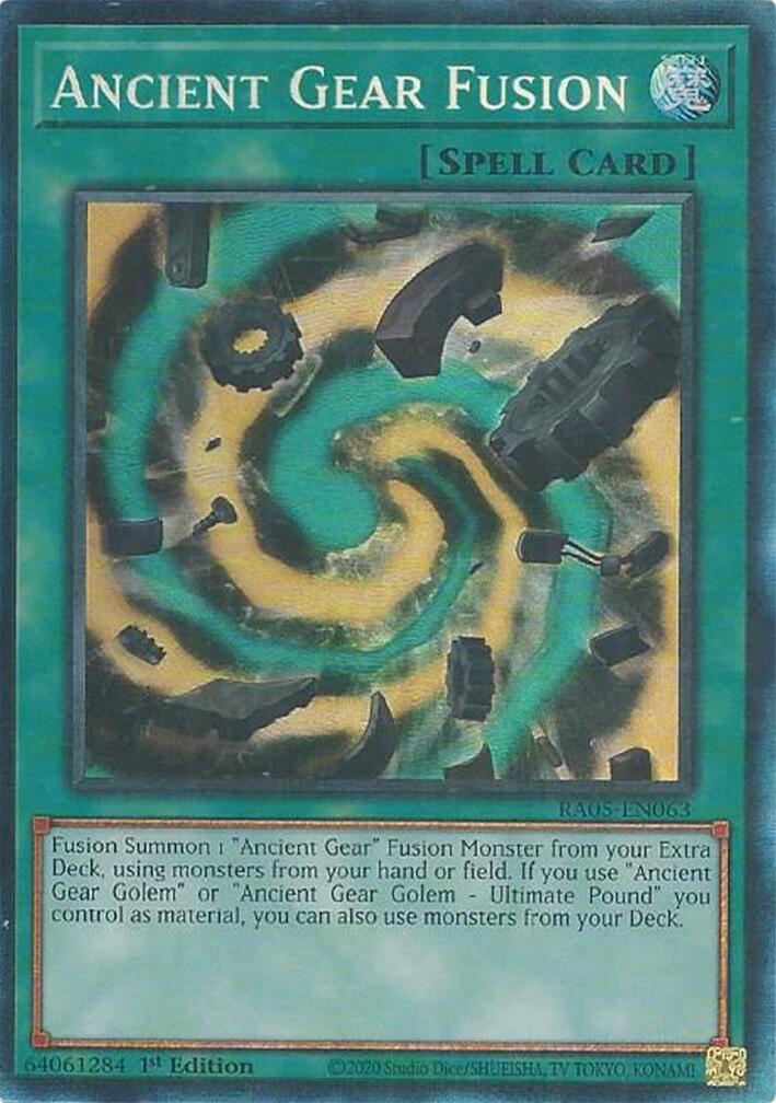Ancient Gear Fusion (Collector's Rare) [RA05-EN063] Collector's Rare | Chromatic Games