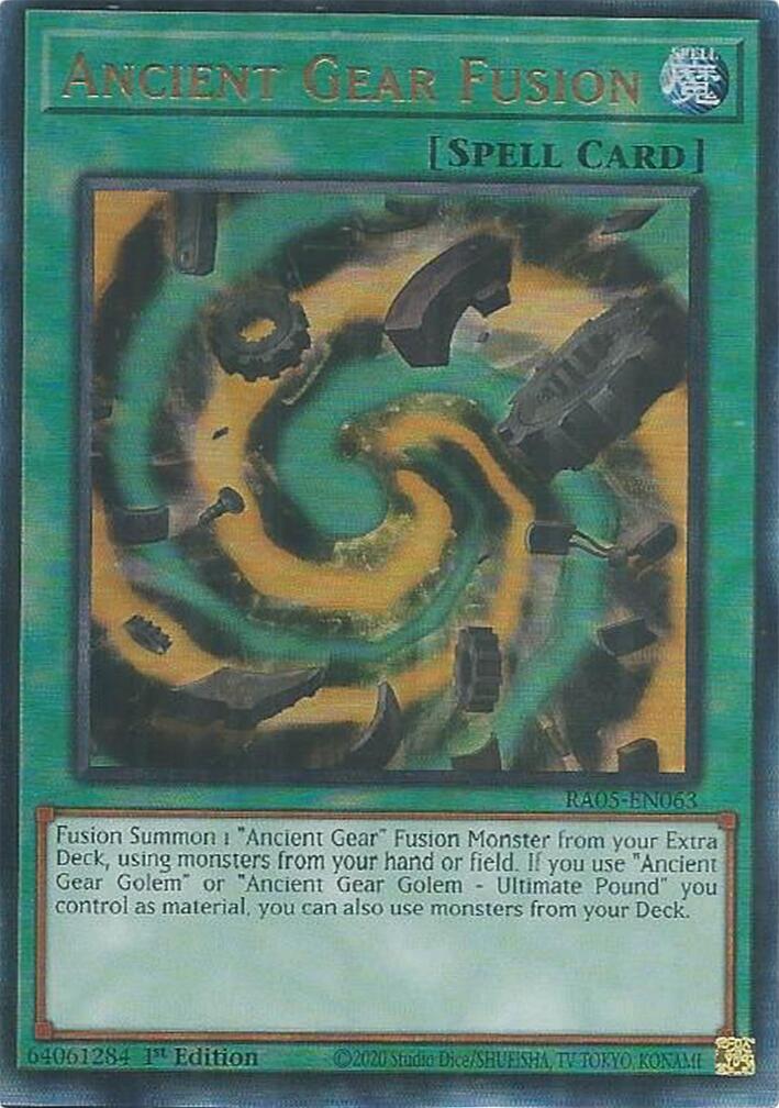 Ancient Gear Fusion (Ultimate Rare) [RA05-EN063] Ultimate Rare | Chromatic Games