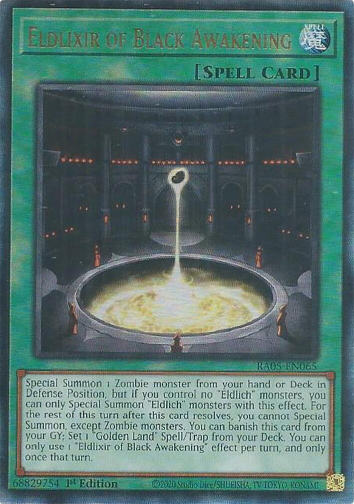 Eldlixir of Black Awakening (Ultimate Rare) [RA05-EN065] Ultimate Rare | Chromatic Games