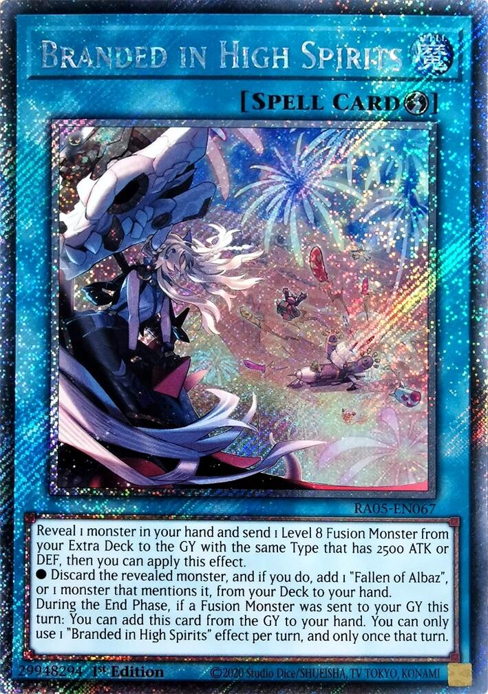 Branded in High Spirits (Platinum Secret Rare) [RA05-EN067] Platinum Secret Rare | Chromatic Games