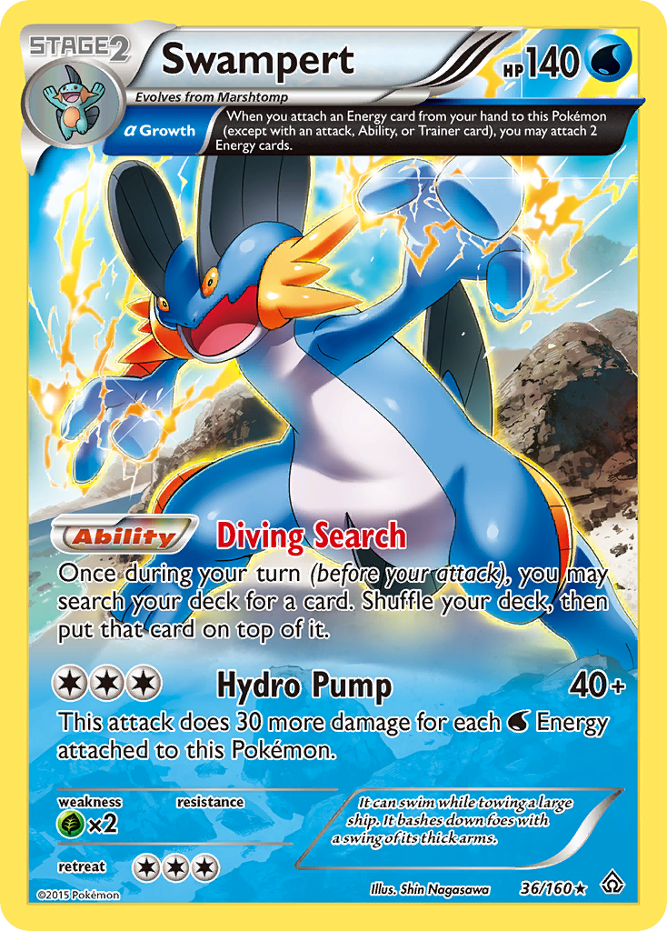 Swampert (36/160) [XY: Primal Clash] | Chromatic Games