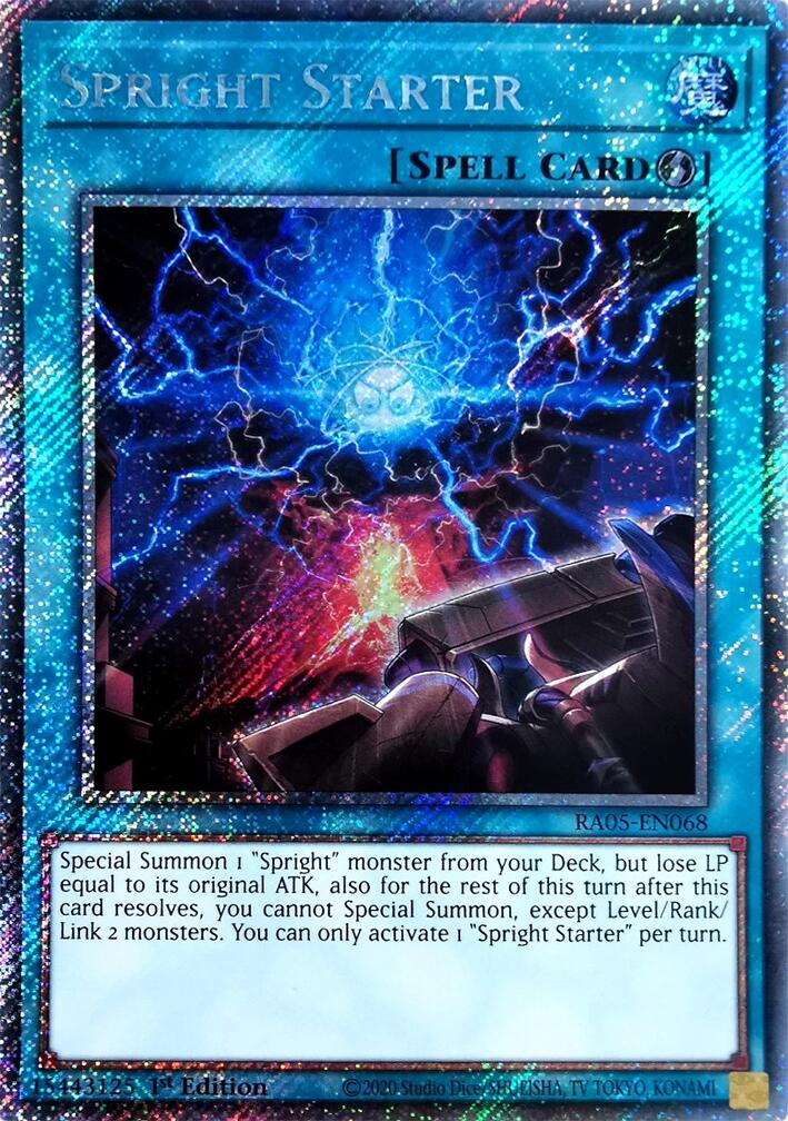 Spright Starter (Platinum Secret Rare) [RA05-EN068] Platinum Secret Rare | Chromatic Games