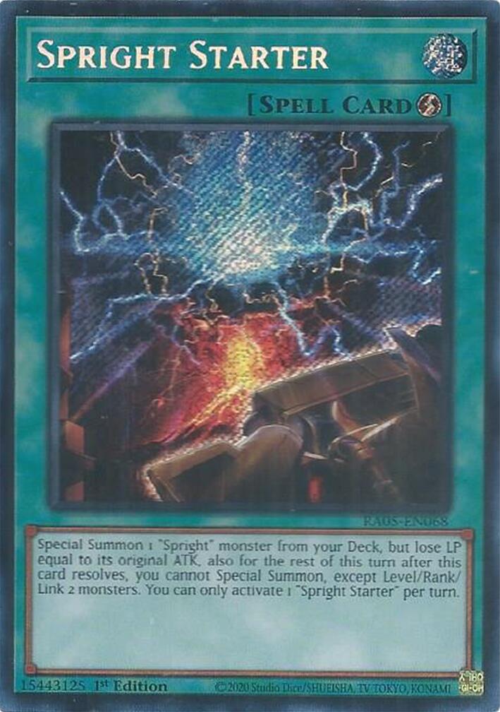 Spright Starter (Secret Rare) [RA05-EN068] Secret Rare | Chromatic Games