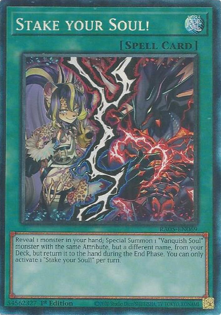 Stake your Soul! (Collector's Rare) [RA05-EN069] Collector's Rare | Chromatic Games