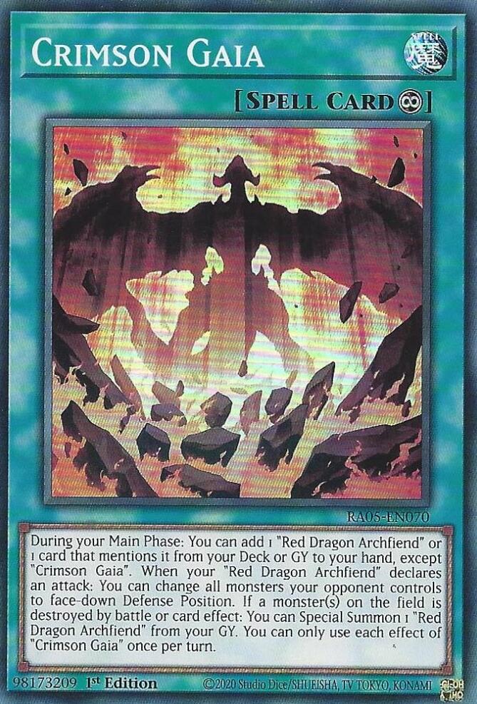 Crimson Gaia [RA05-EN070] Super Rare | Chromatic Games
