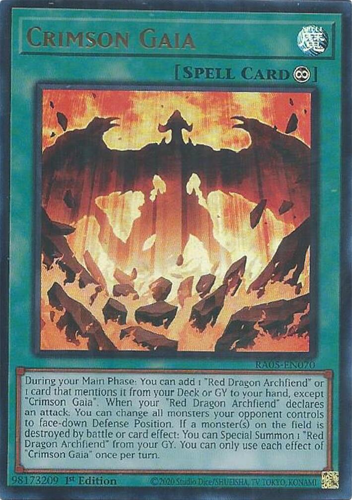 Crimson Gaia (Ultra Rare) [RA05-EN070] Ultra Rare | Chromatic Games