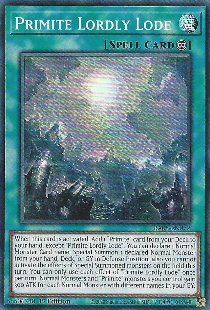 Primite Lordly Lode [RA05-EN072] Super Rare | Chromatic Games