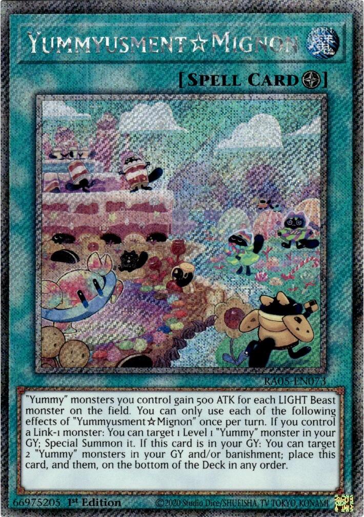 YummyusmentAcroquey (Platinum Secret Rare) [RA05-EN073] Platinum Secret Rare | Chromatic Games