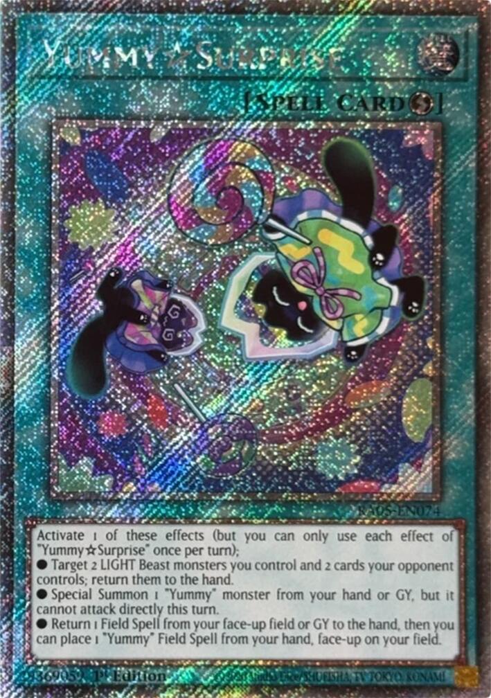 YummySurprise (Platinum Secret Rare) [RA05-EN074] Platinum Secret Rare | Chromatic Games