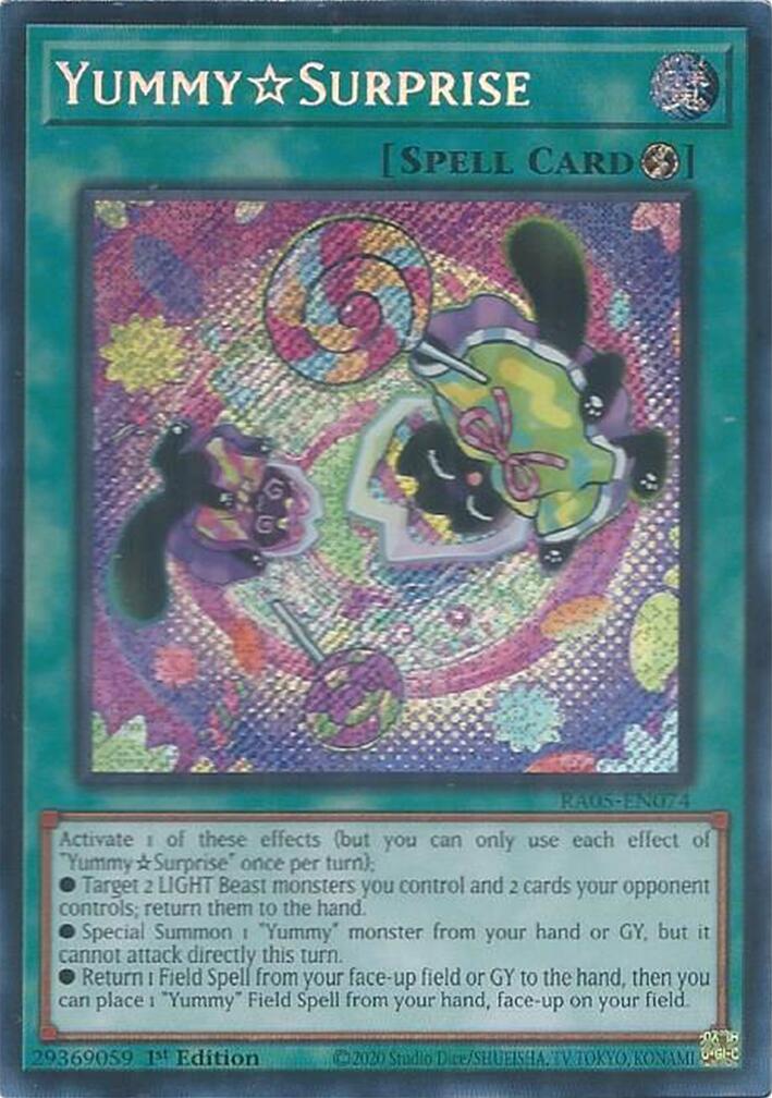YummySurprise (Secret Rare) [RA05-EN074] Secret Rare | Chromatic Games