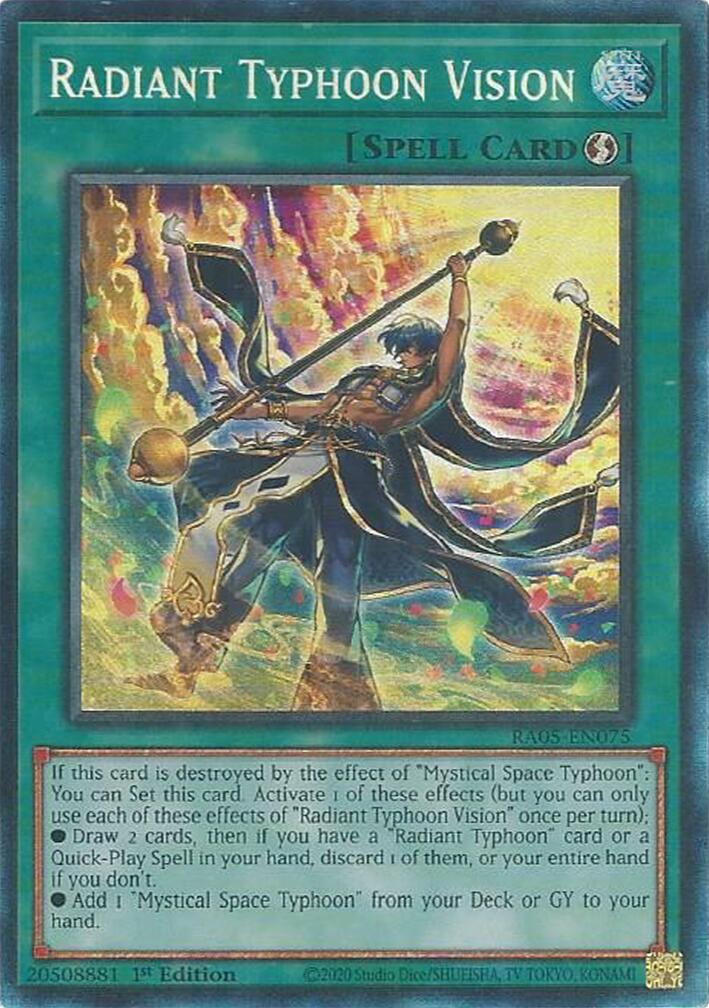 Radiant Typhoon Vision (Collector's Rare) [RA05-EN075] Collector's Rare | Chromatic Games