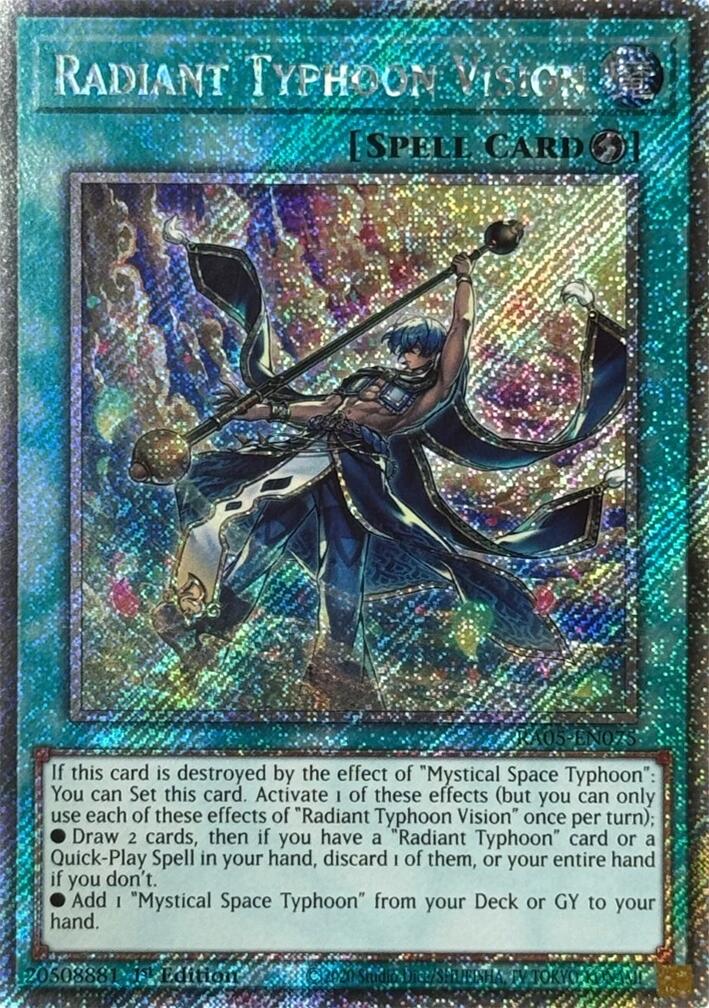 Radiant Typhoon Vision (Platinum Secret Rare) [RA05-EN075] Platinum Secret Rare | Chromatic Games