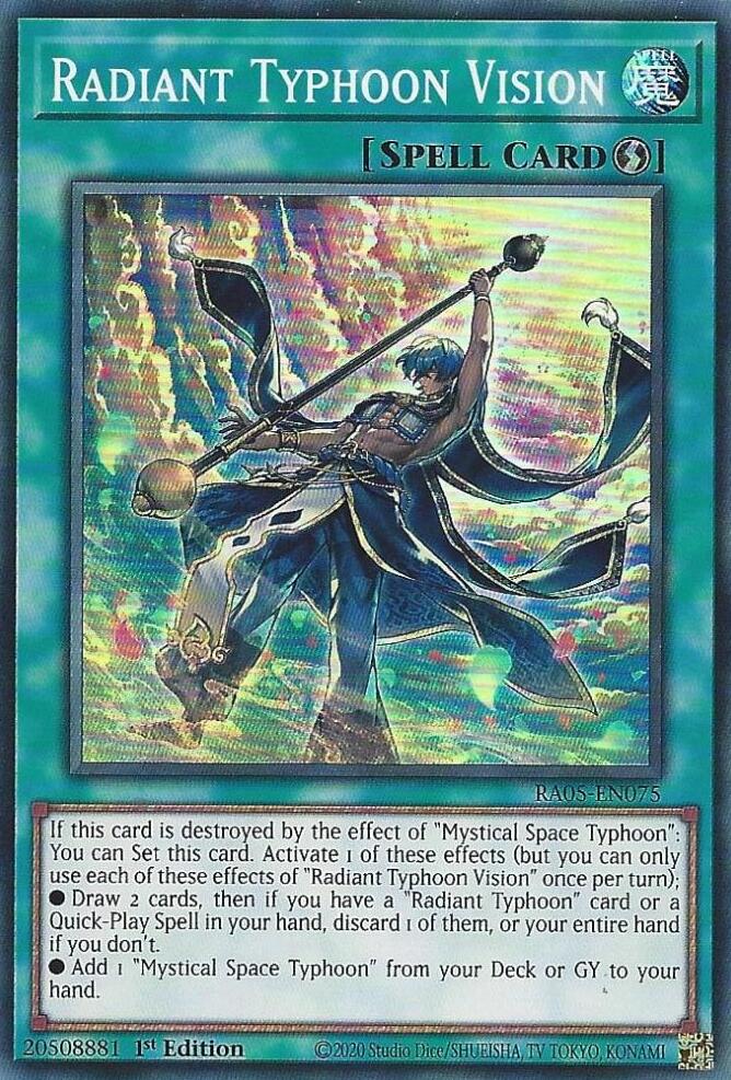 Radiant Typhoon Vision [RA05-EN075] Super Rare | Chromatic Games