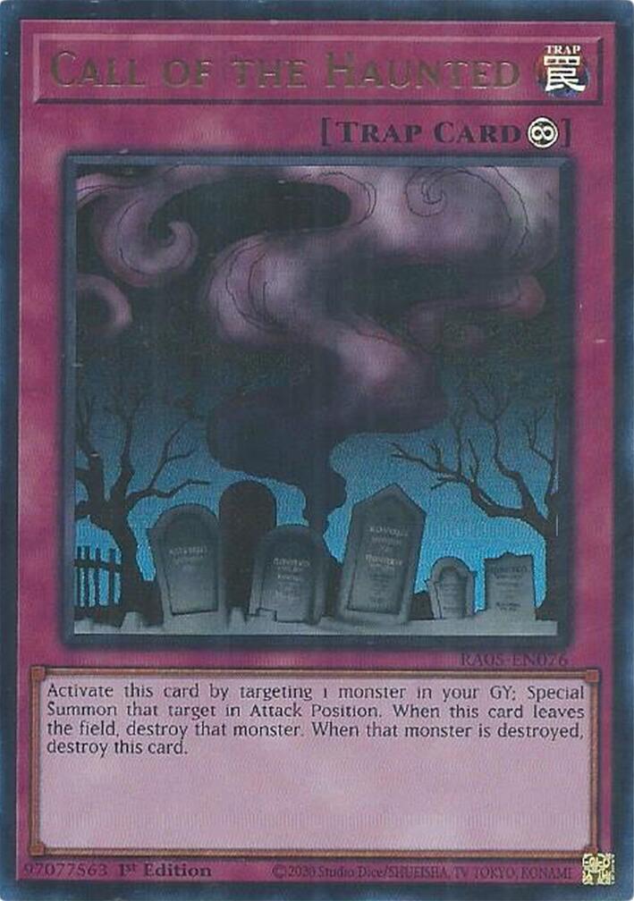 Call of the Haunted (Ultra Rare) [RA05-EN076] Ultra Rare | Chromatic Games