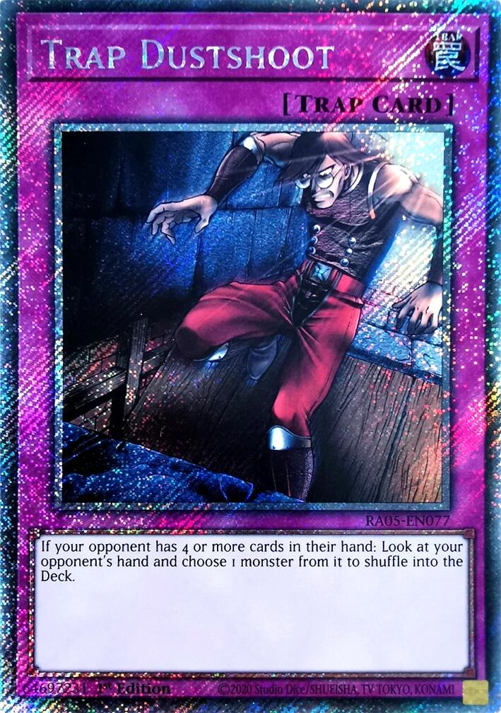 Trap Dustshoot (Platinum Secret Rare) [RA05-EN077] Platinum Secret Rare | Chromatic Games