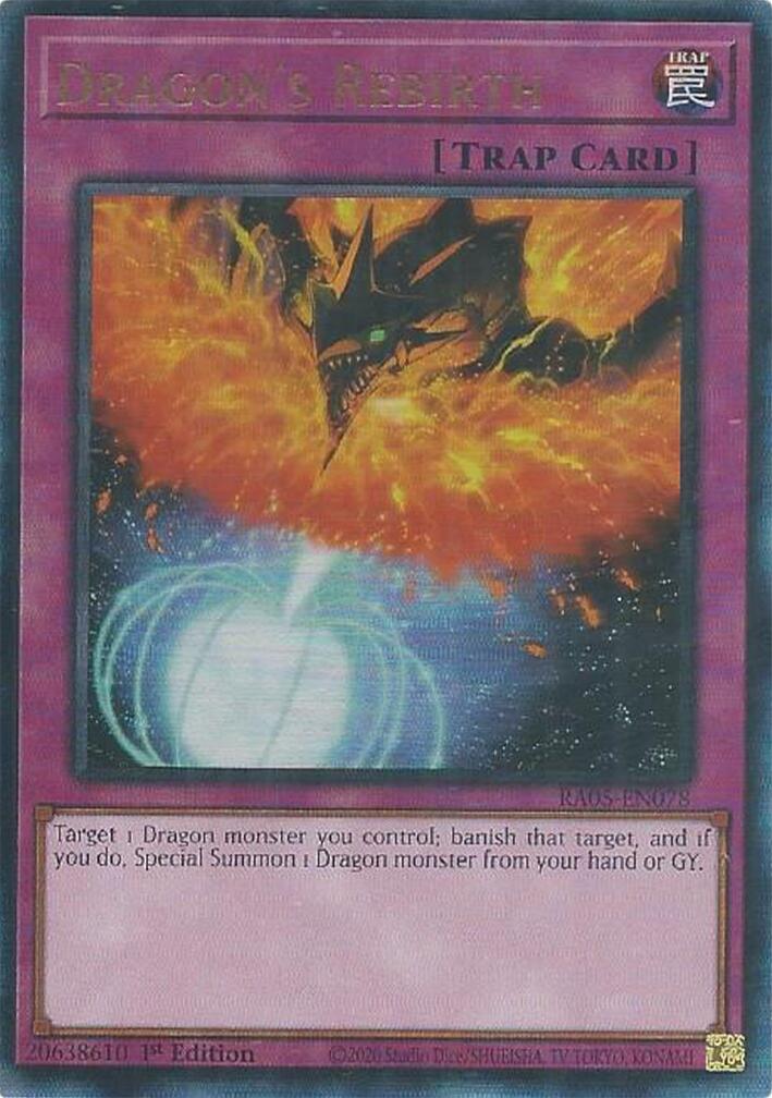 Dragon's Rebirth (Ultimate Rare) [RA05-EN078] Ultimate Rare | Chromatic Games