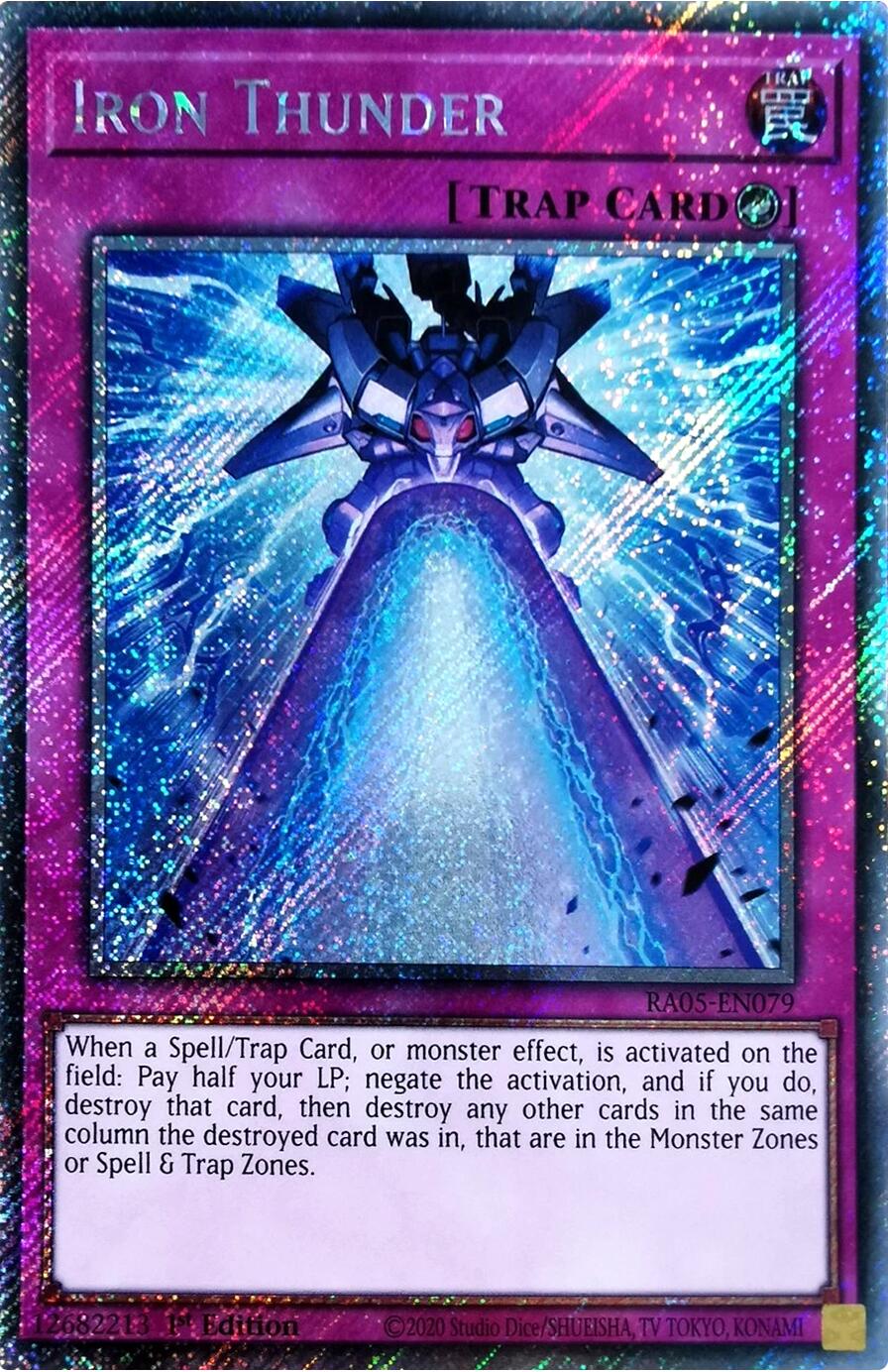 Iron Thunder (Platinum Secret Rare) [RA05-EN079] Platinum Secret Rare | Chromatic Games