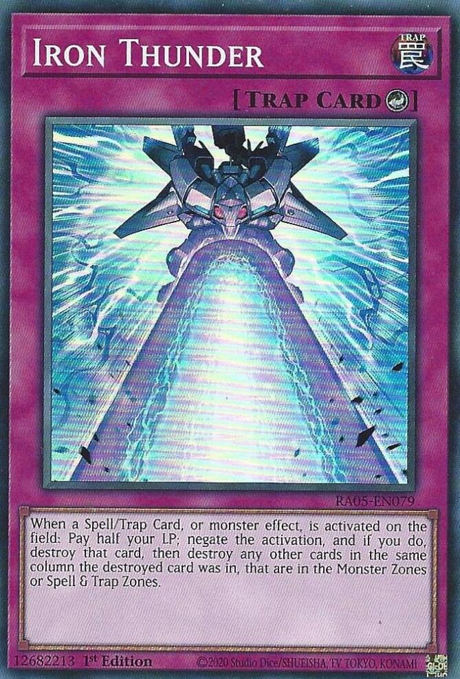Iron Thunder [RA05-EN079] Super Rare | Chromatic Games