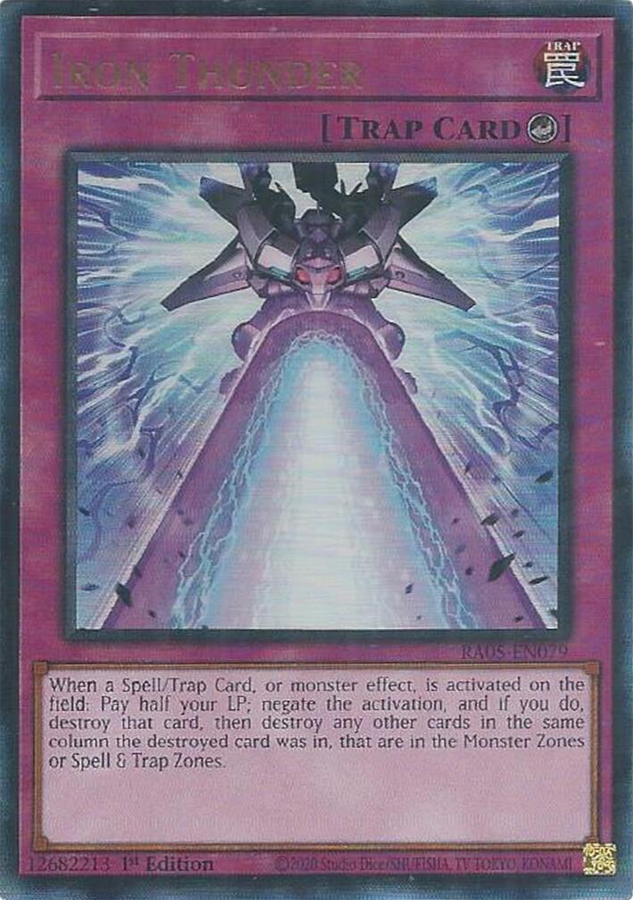 Iron Thunder (Ultimate Rare) [RA05-EN079] Ultimate Rare | Chromatic Games