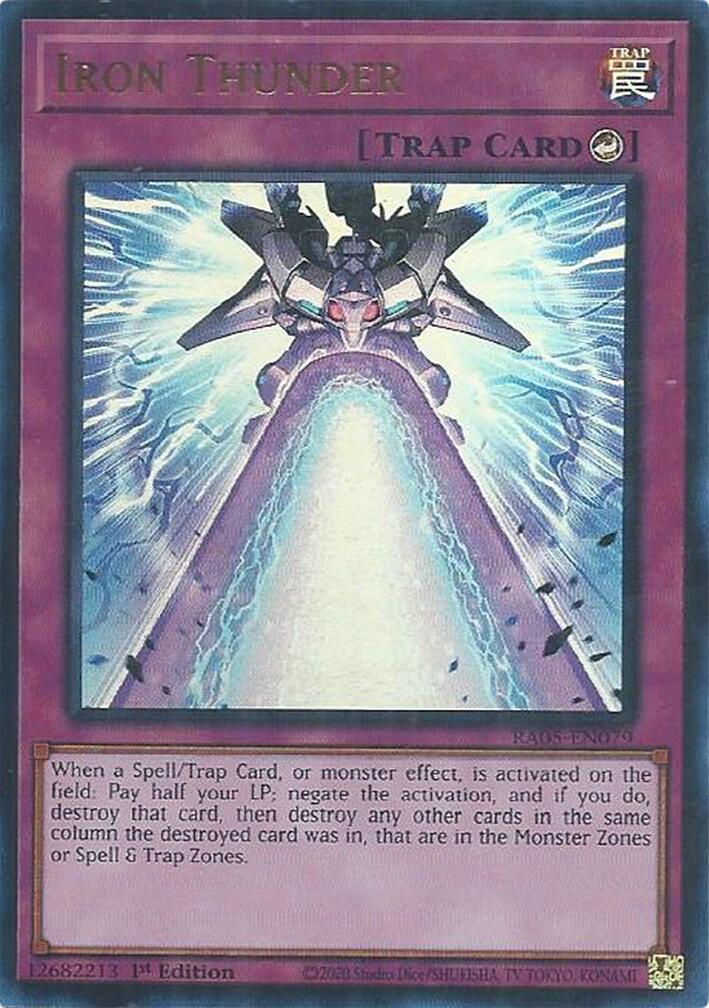 Iron Thunder (Ultra Rare) [RA05-EN079] Ultra Rare | Chromatic Games