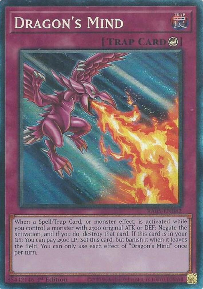 Dragon's Mind (Collector's Rare) [RA05-EN082] Collector's Rare | Chromatic Games