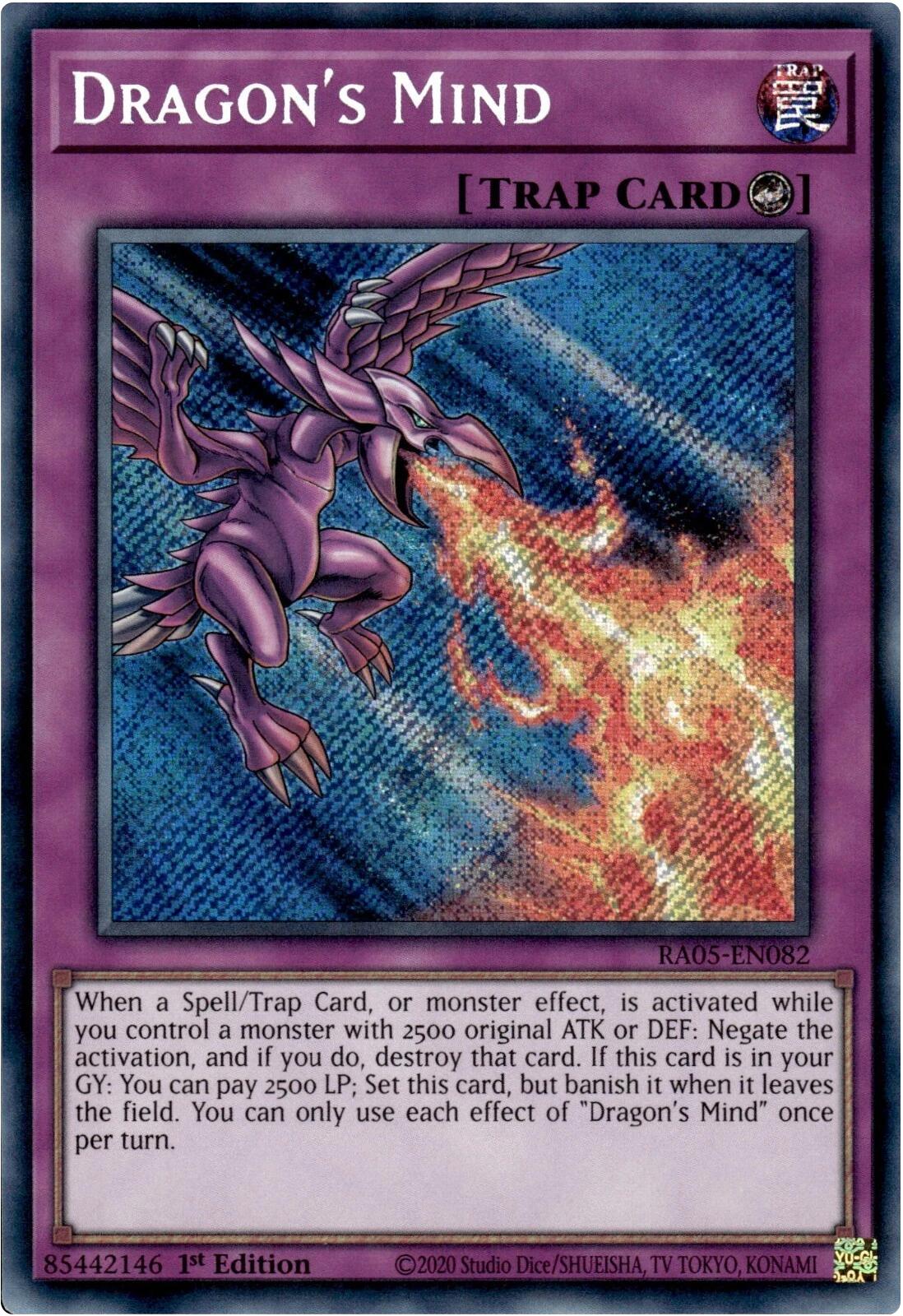 Dragon's Mind (Secret Rare) [RA05-EN082] Secret Rare | Chromatic Games