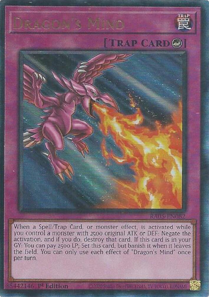 Dragon's Mind (Ultimate Rare) [RA05-EN082] Ultimate Rare | Chromatic Games