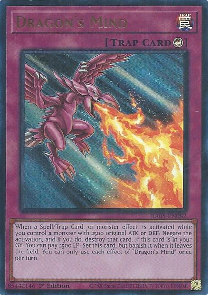Dragon's Mind (Ultra Rare) [RA05-EN082] Ultra Rare | Chromatic Games