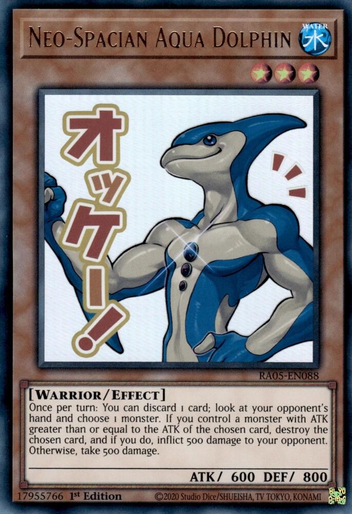Neo-Spacian Aqua Dolphin [RA05-EN088] Ultra Rare | Chromatic Games