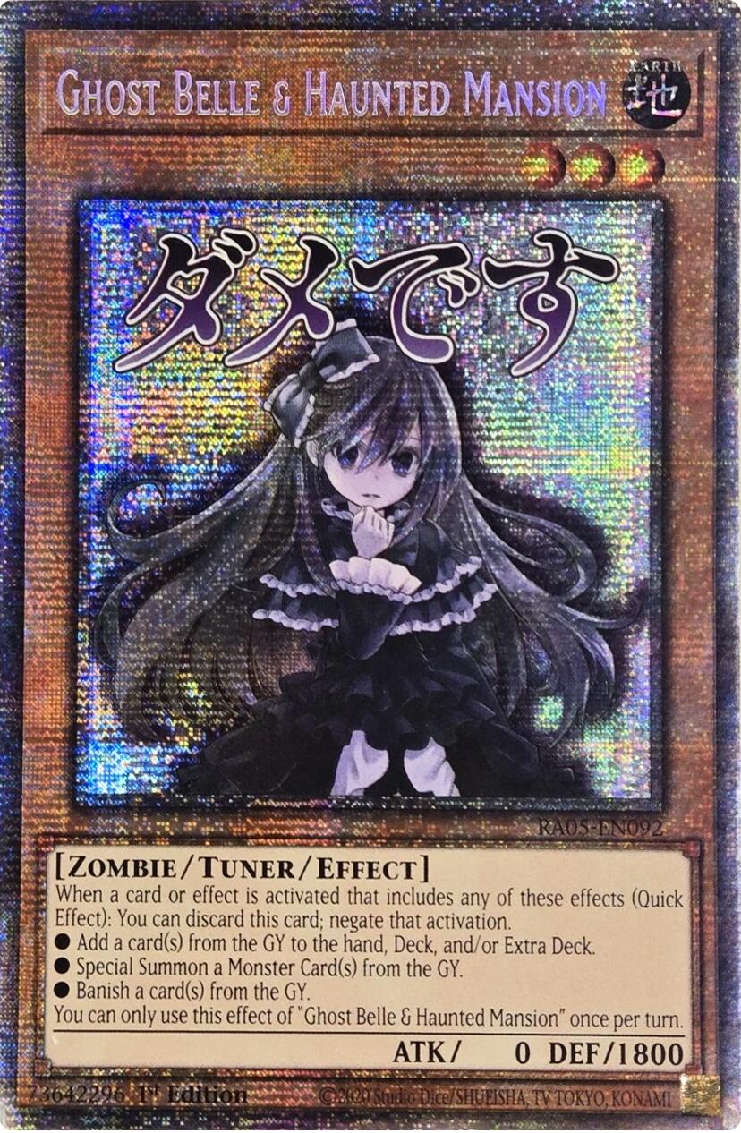 Ghost Belle & Haunted Mansion (Starlight Rare) [RA05-EN092] Starlight Rare | Chromatic Games