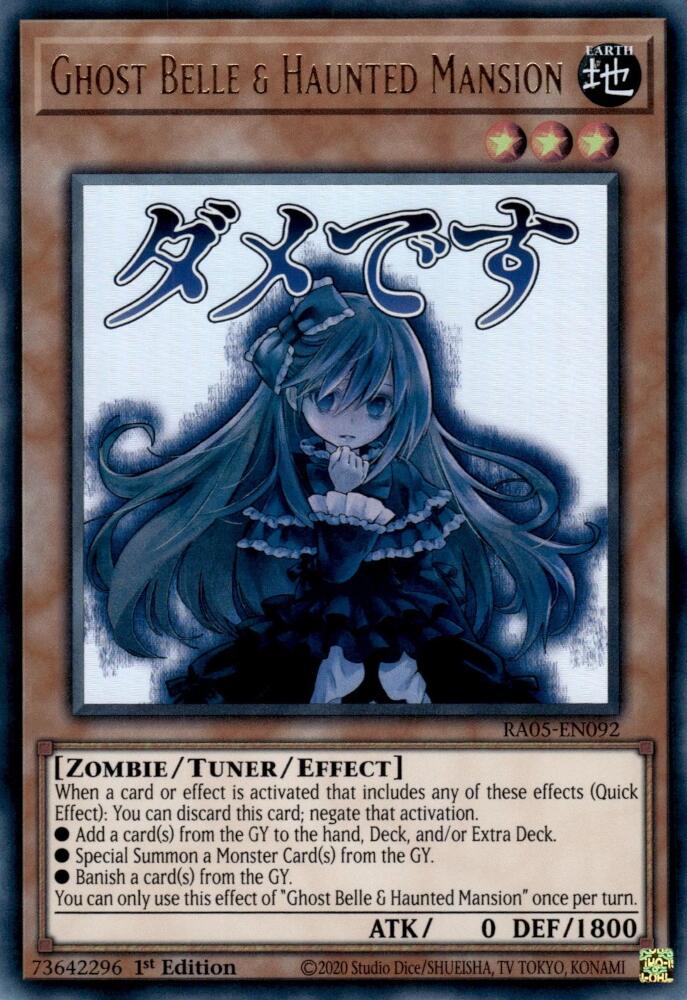 Ghost Belle & Haunted Mansion [RA05-EN092] Ultra Rare | Chromatic Games