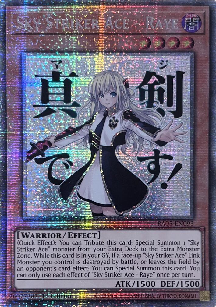 Sky Striker Ace - Raye (Starlight Rare) [RA05-EN093] Starlight Rare | Chromatic Games