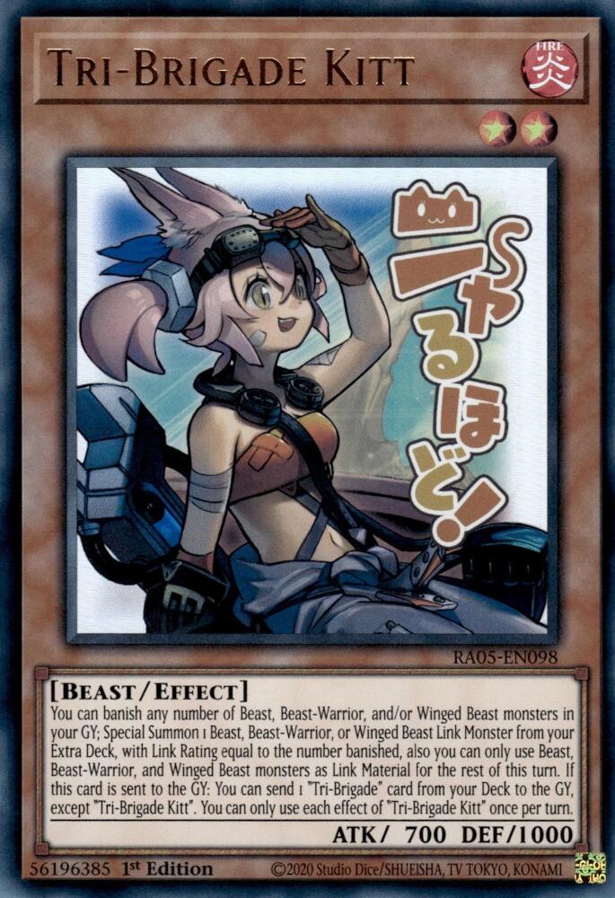 Tri-Brigade Kitt [RA05-EN098] Ultra Rare | Chromatic Games