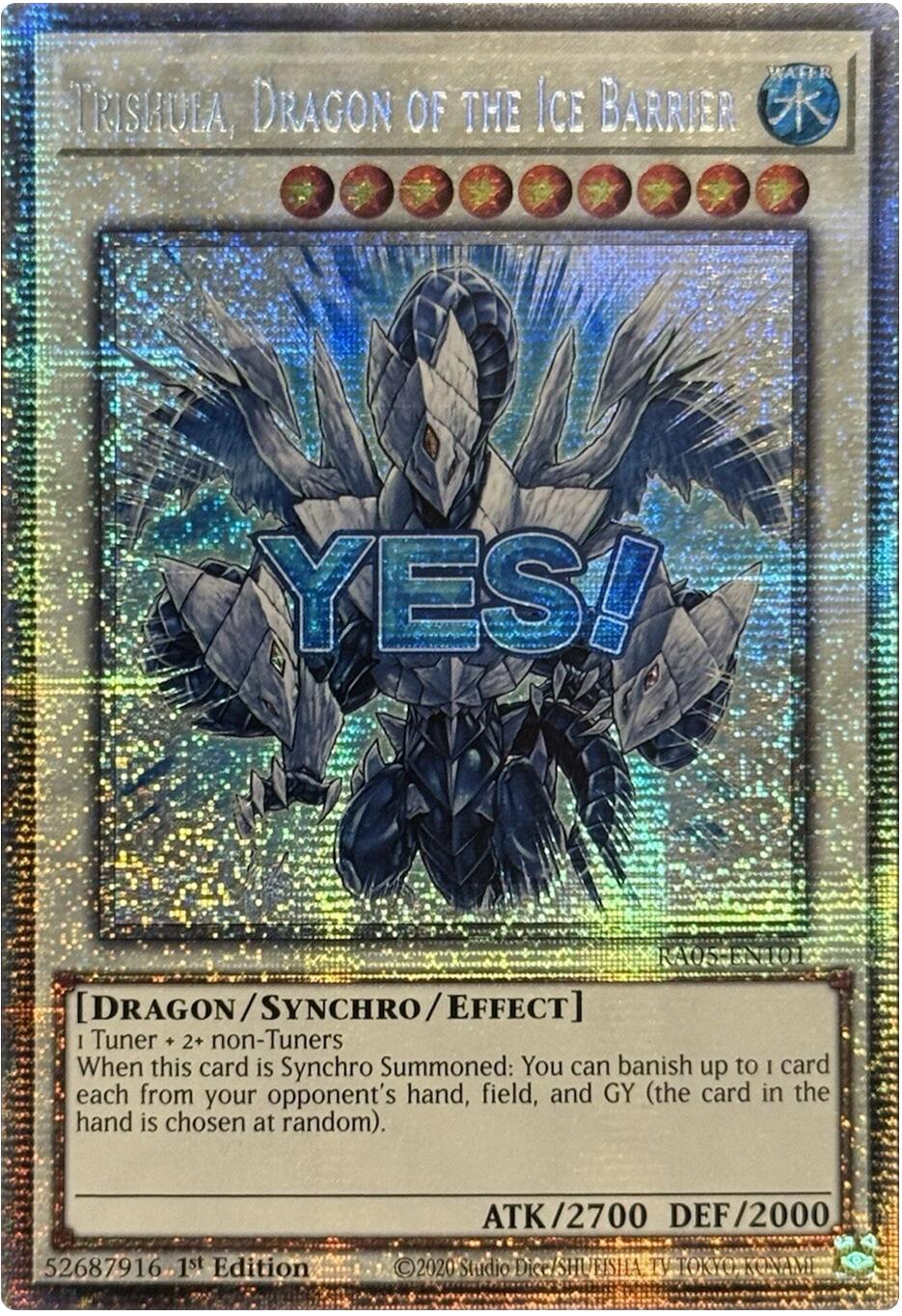 Trishula, Dragon of the Ice Barrier (Starlight Rare) [RA05-EN101] Starlight Rare | Chromatic Games