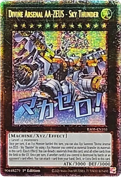 Divine Arsenal AA-ZEUS - Sky Thunder (Starlight Rare) [RA05-EN103] Starlight Rare | Chromatic Games