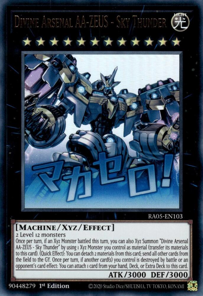 Divine Arsenal AA-ZEUS - Sky Thunder [RA05-EN103] Ultra Rare | Chromatic Games