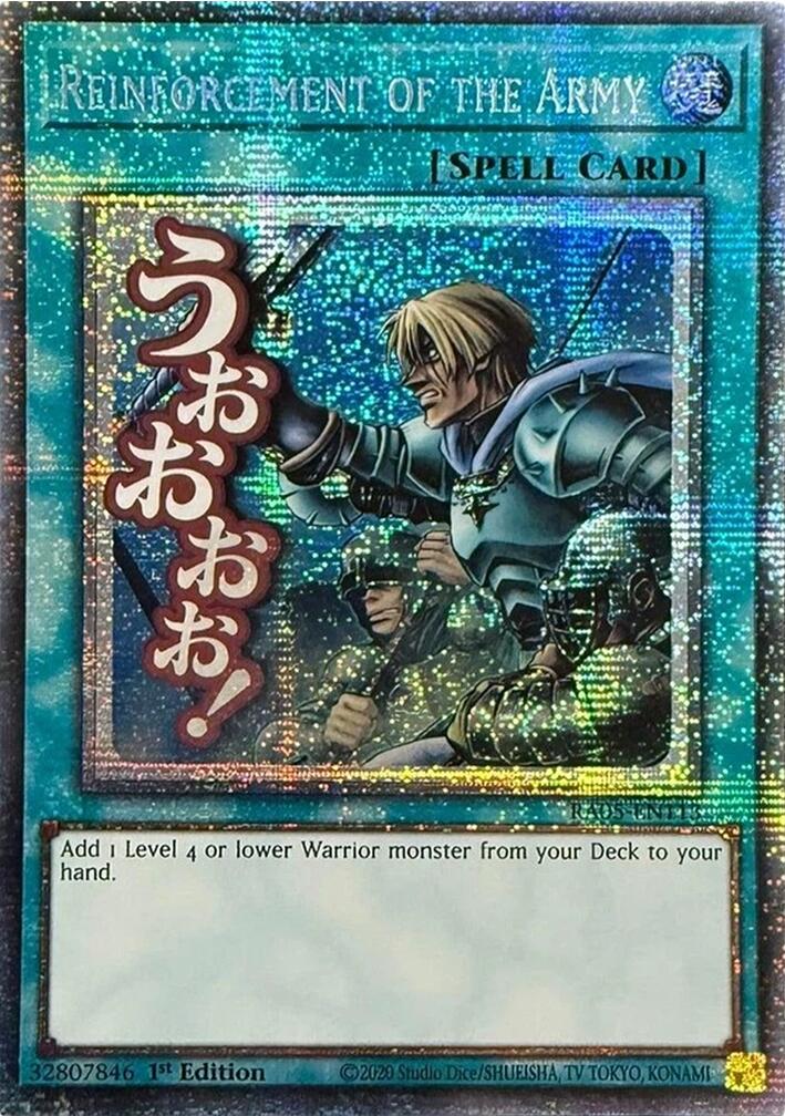 Reinforcement of the Army (Starlight Rare) [RA05-EN113] Starlight Rare | Chromatic Games
