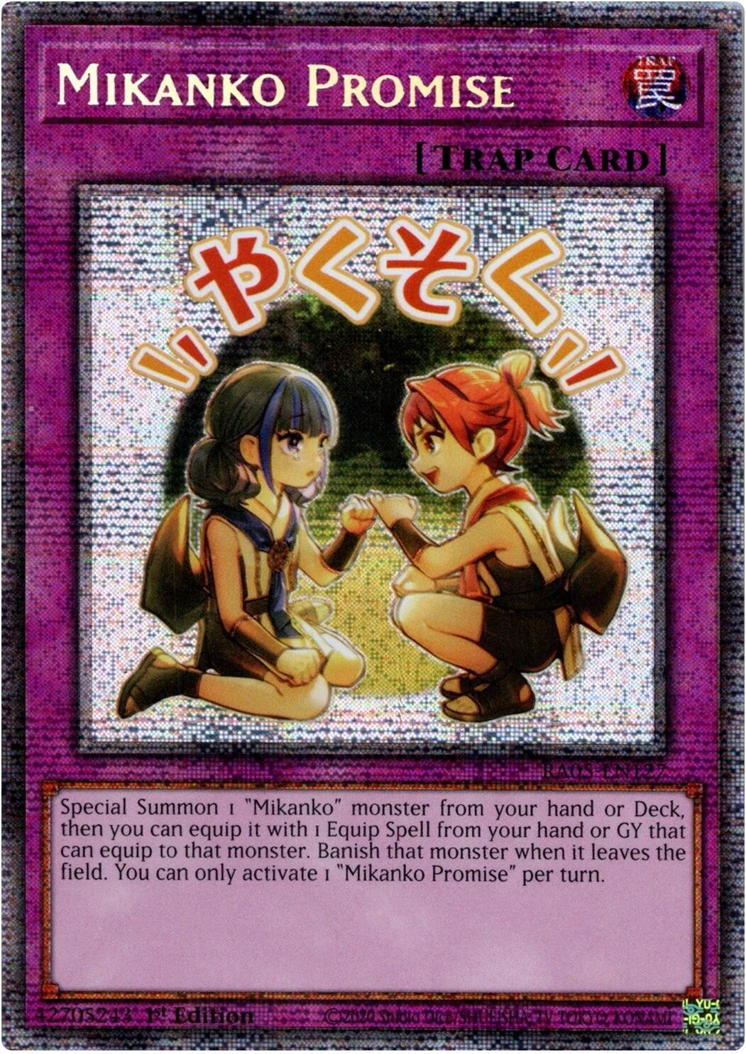 Mikanko Promise (Starlight Rare) [RA05-EN127] Starlight Rare | Chromatic Games