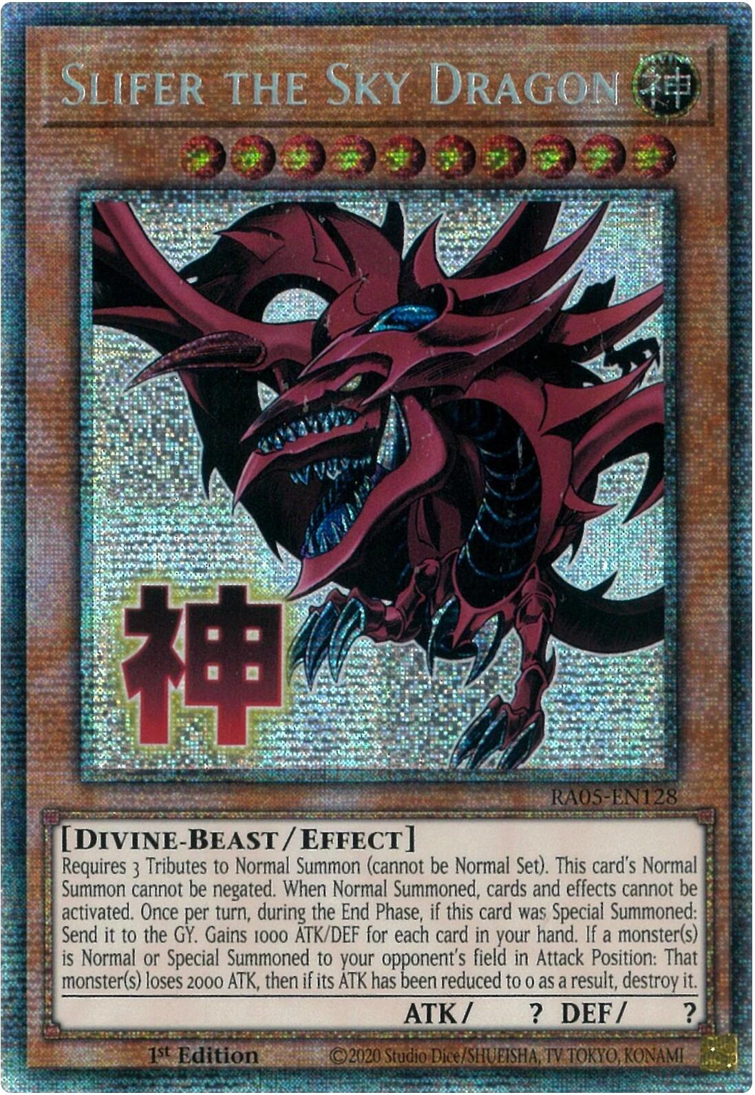 Slifer the Sky Dragon (Starlight Rare) [RA05-EN128] Starlight Rare | Chromatic Games