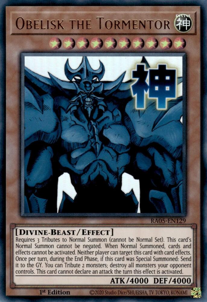 Obelisk the Tormentor [RA05-EN129] Ultra Rare | Chromatic Games