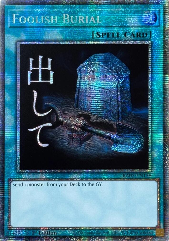 Foolish Burial (Starlight Rare) [RA05-EN138] Starlight Rare | Chromatic Games