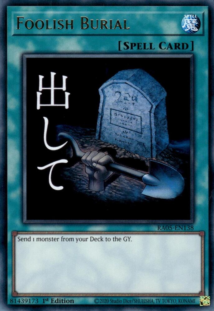 Foolish Burial [RA05-EN138] Ultra Rare | Chromatic Games