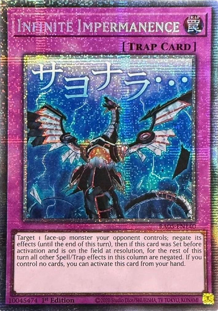 Infinite Impermanence (Starlight Rare) [RA05-EN140] Starlight Rare | Chromatic Games