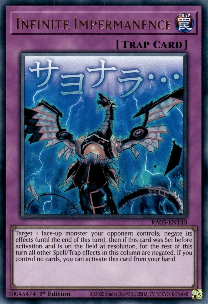 Infinite Impermanence [RA05-EN140] Ultra Rare | Chromatic Games