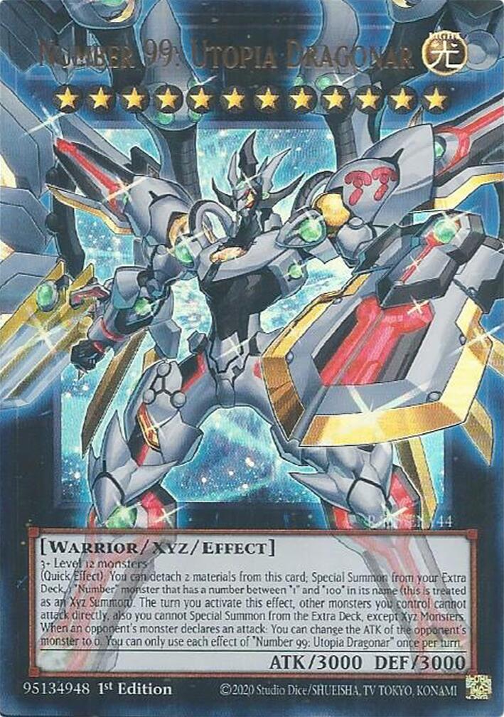 Number 99: Utopia Dragonar [RA05-EN144] Ultra Rare | Chromatic Games