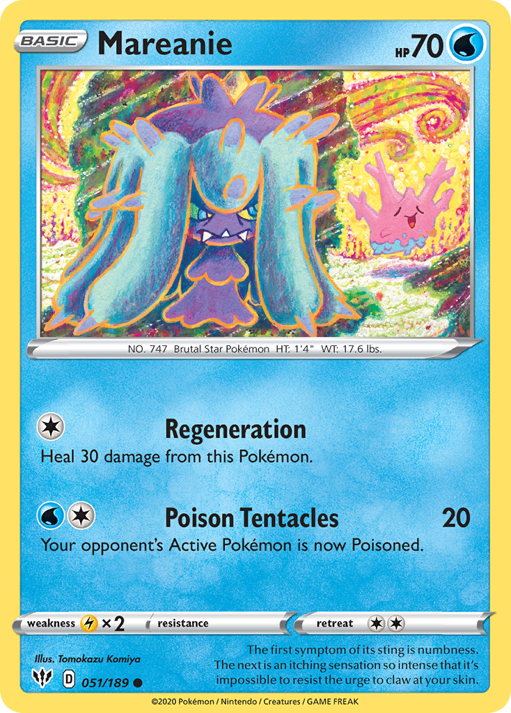 Mareanie (051/189) [Sword & Shield: Darkness Ablaze] | Chromatic Games