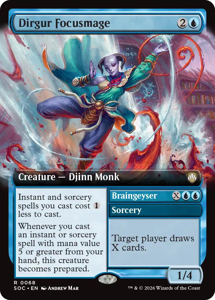 Dirgur Focusmage (Extended Art) [Secrets of Strixhaven Commander] | Chromatic Games